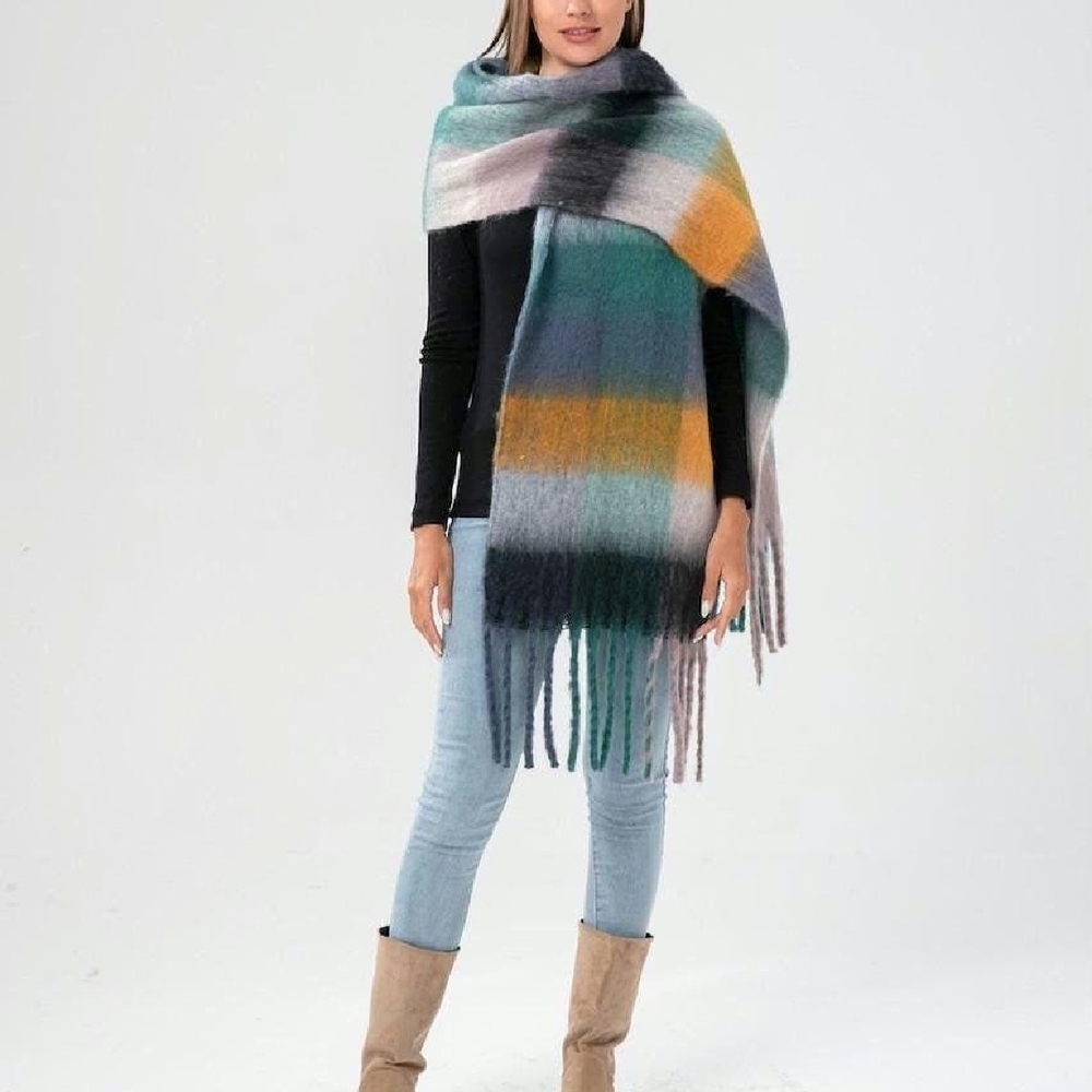 Multicolor Striped Women's Scarf